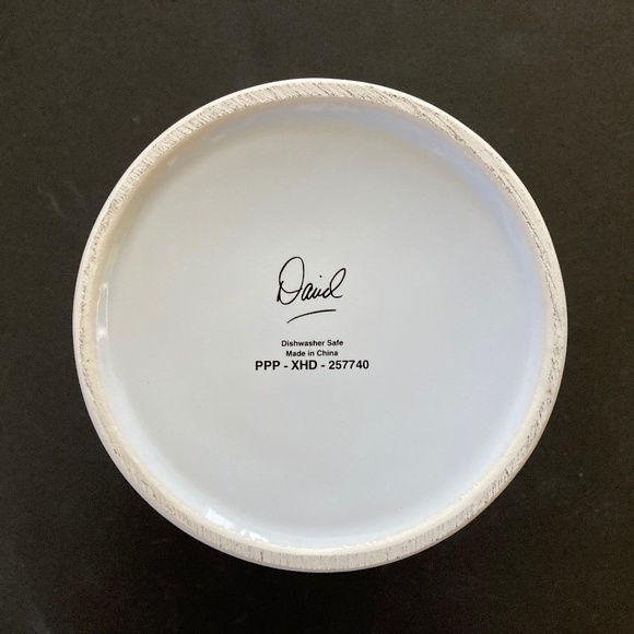 in the kitchen with DAVID/Happy Dance! White Utensil Crock & Spoon Rest/NEW!!! - Picture 4 of 6